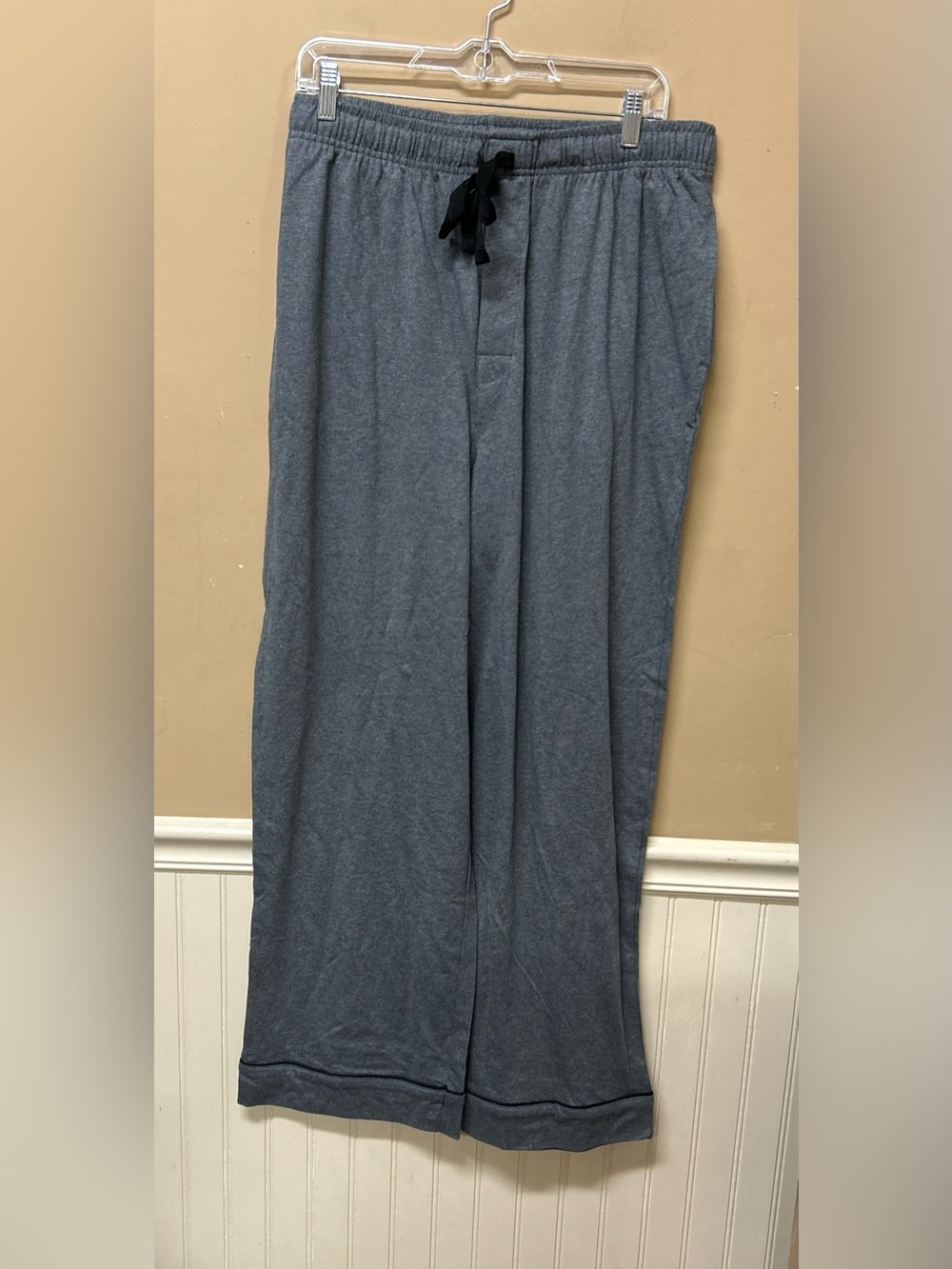PajamaGram Mens Pajama Set Gray Button Front Lounge Size Large NWT - Picture 3 of 3